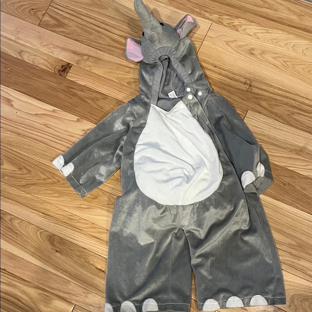 Gray Elephant Kids Costume